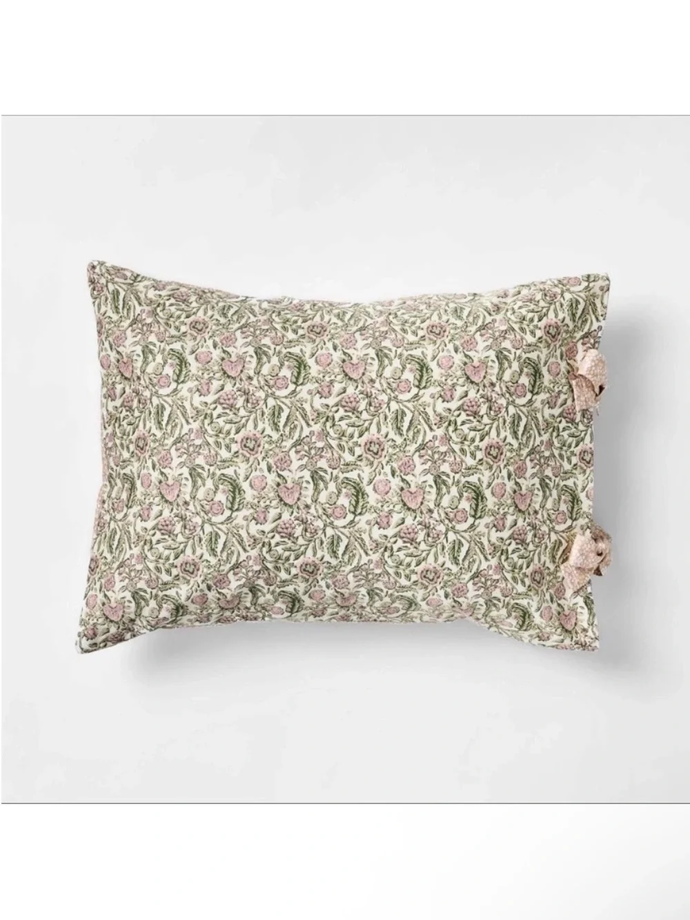NWT 2pc Twin/Twin Extra Long Reversible Floral Comforter Set Pink/Green